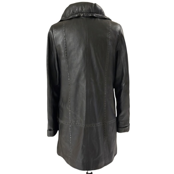 DERI Sarayi women’s NoellaThree-quarter length luxury leather jacket - Picture 3 of 8